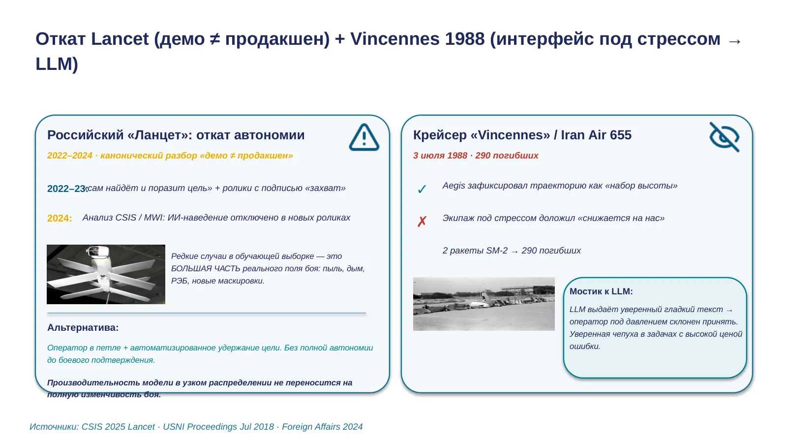 Слайд 18. Lancet rollback + Vincennes 1988